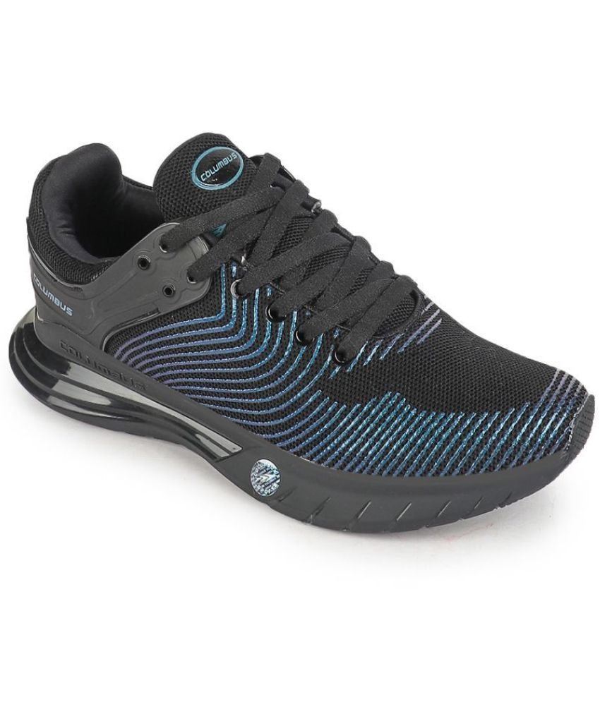     			Columbus  Black  Men's Sports Running Shoes