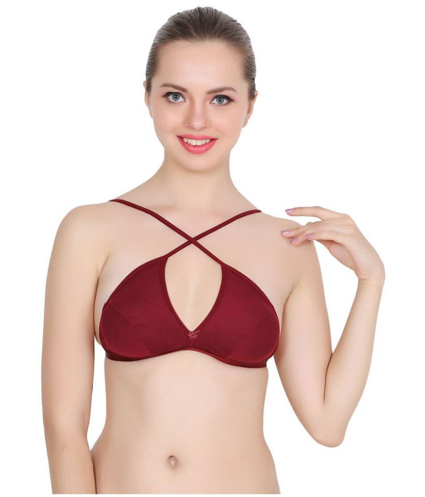     			TCG Cotton Non Padded Women's Convertable Bra ( Maroon )