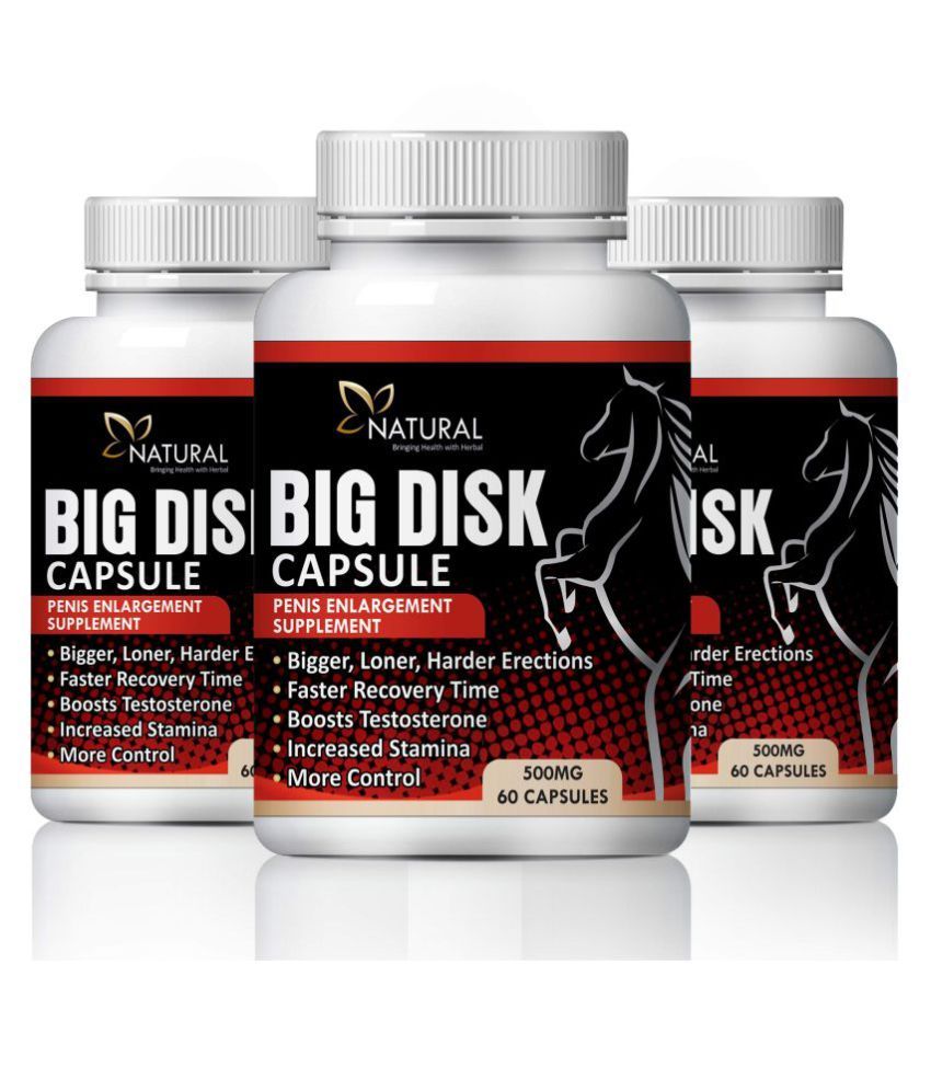     			Natural Big Disk Capsules for Penis Enlargement & Enhance Recovery Time ( 500mg) (60 No)