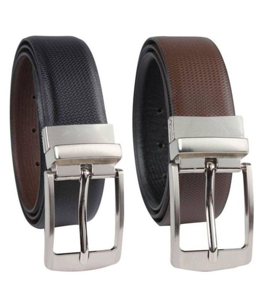 RK Black Leather Casual Belt