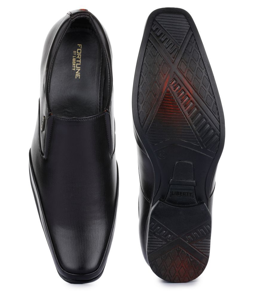 Liberty Slip On Artificial Leather Brown Formal Shoes Price In India Buy Liberty Slip On 6493