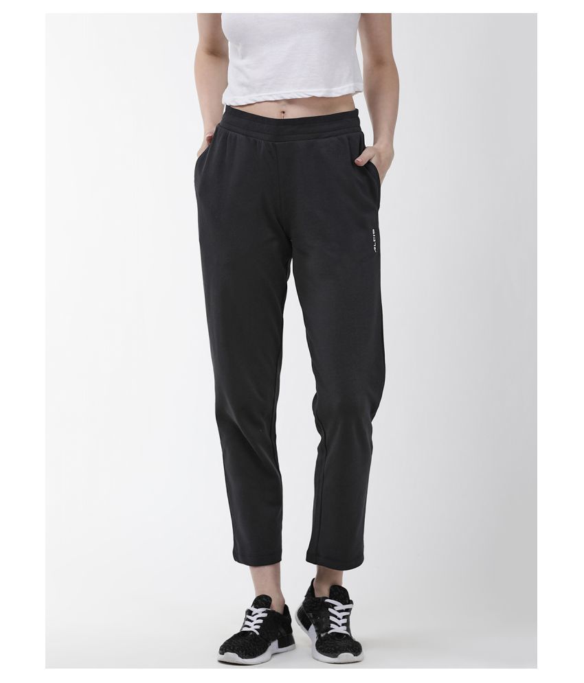     			Alcis - Black Cotton Blend Women's Yoga Trackpants ( Pack of 1 )