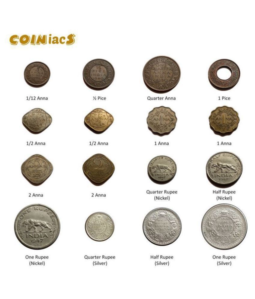 Rare Full Set of All Denominations (16 Coins) - George VI, British ...