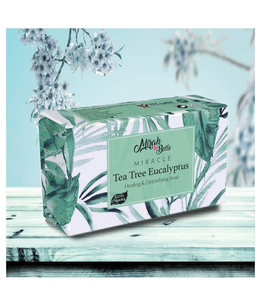 Mirah Belle Tea Tree - Healing Eucalyptus Soap, SLS, Paraben, GMO-Free. Soap 125 g