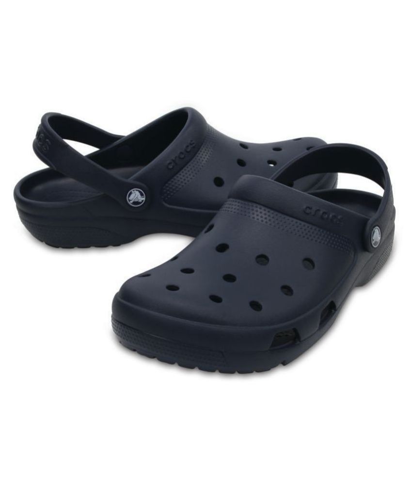 navy crocs