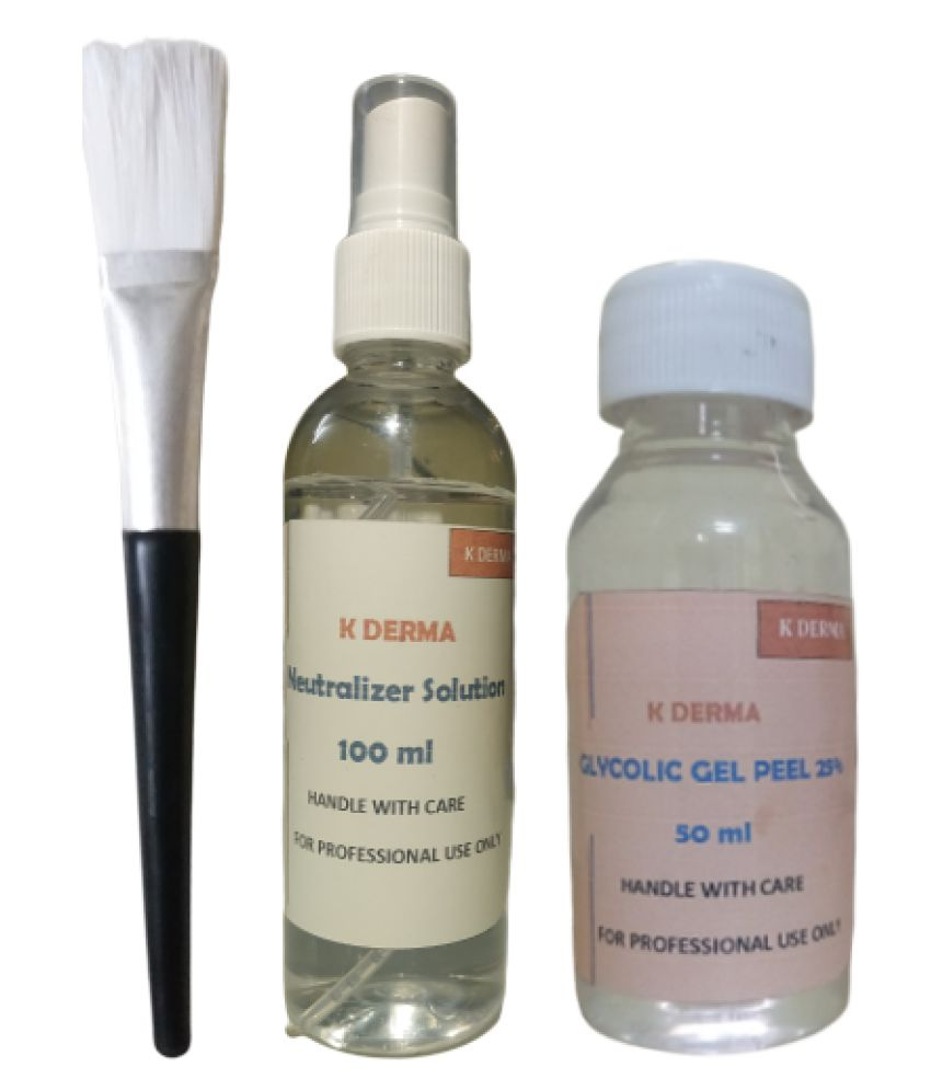 K Derma Face Peel Gel Glycolic 25 50 ml Pack of 3 Buy K Derma Face