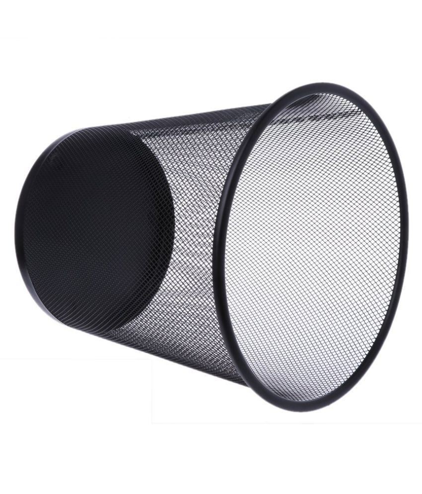 Metal Mesh Dustbin Round Wastebasket for Home, Kitchen and Office. Buy