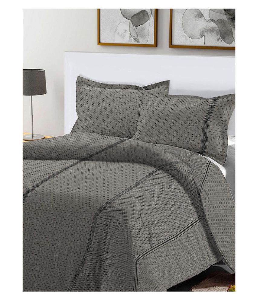 Pizuna Linens Cotton King Size Bed Sheet With 2 Pillow Covers Buy
