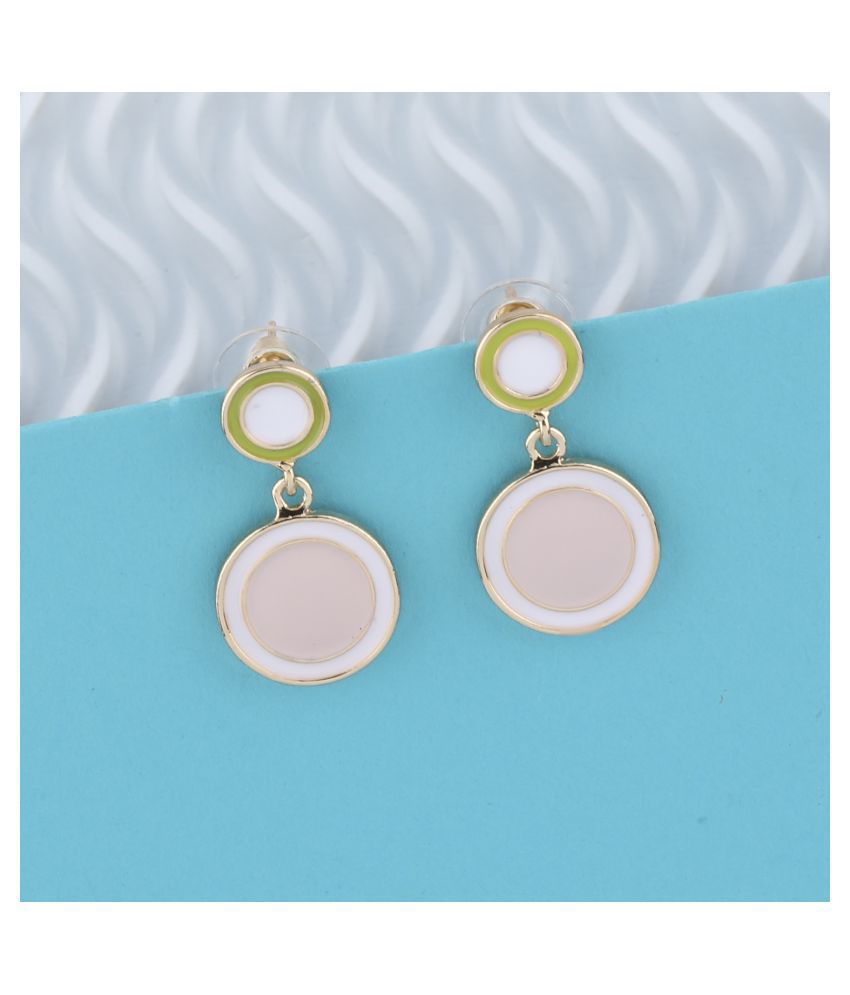     			SILVER SHINE  Party Wear Stylish Studs And Drop Earring For Women Girl
