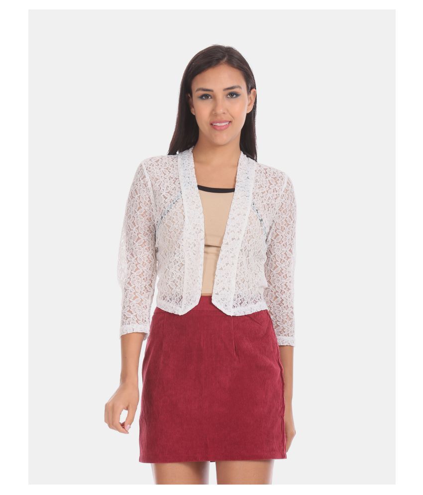 Buy Sugr Nylon Shrugs White Online at Best Prices in India Snapdeal