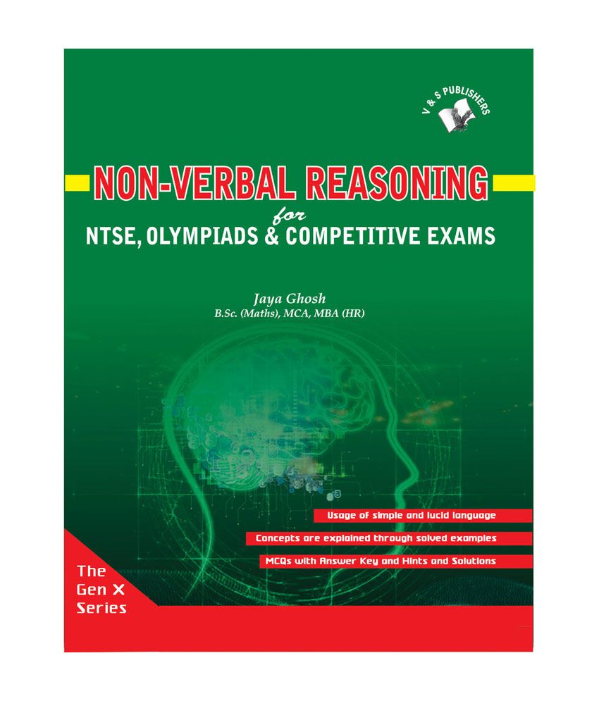     			Non- verbal reasoning -For NTSE,olympiads & competitive exams