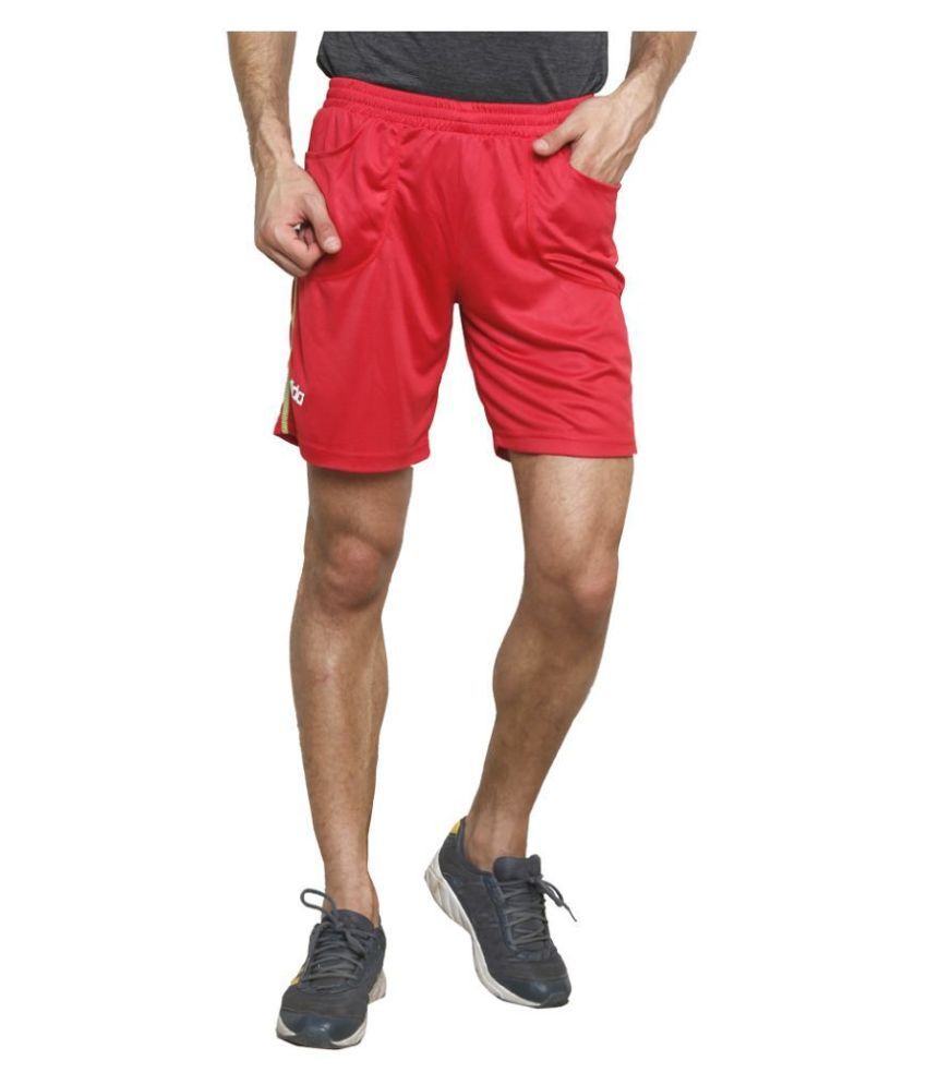     			Dida Red Polyester Fitness Shorts