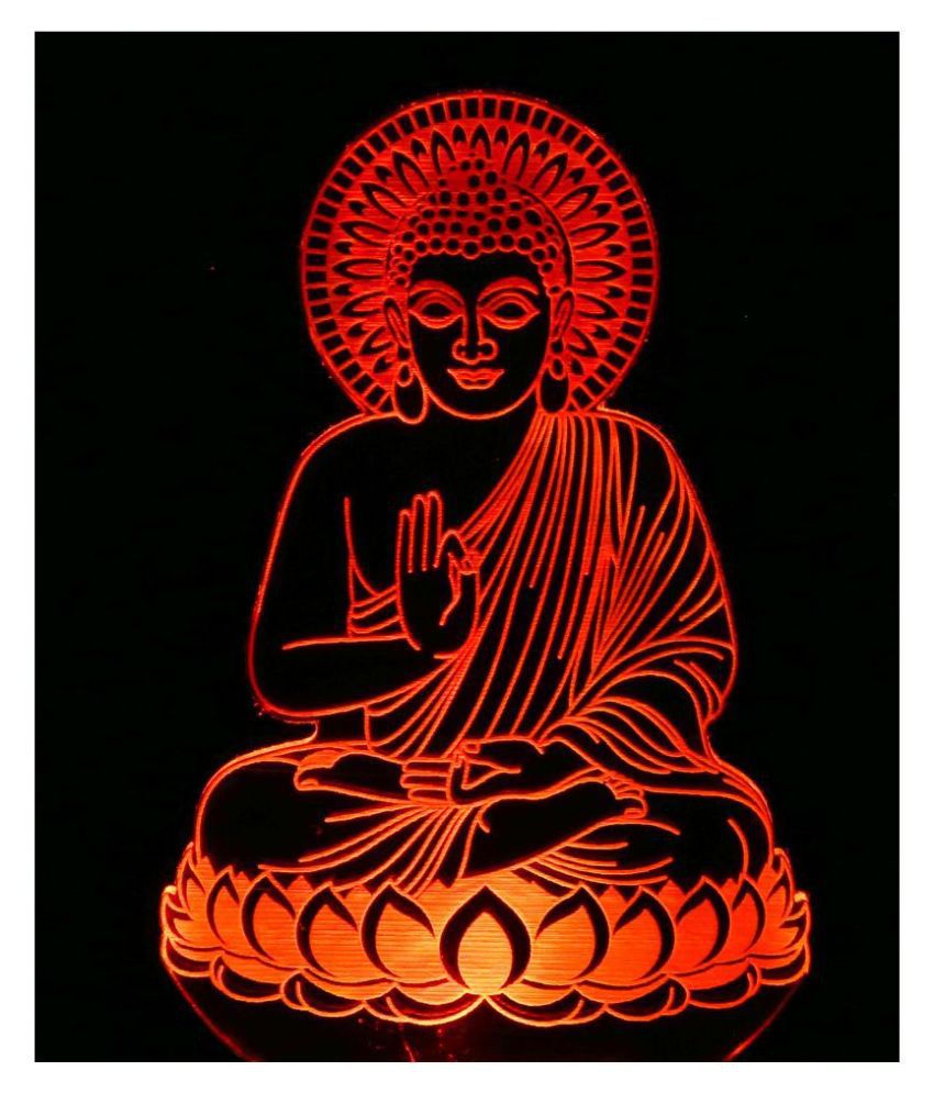     			SUPER AJANTA 2041 Gautam Buddh 3D Night Lamp Multi - Pack of 1