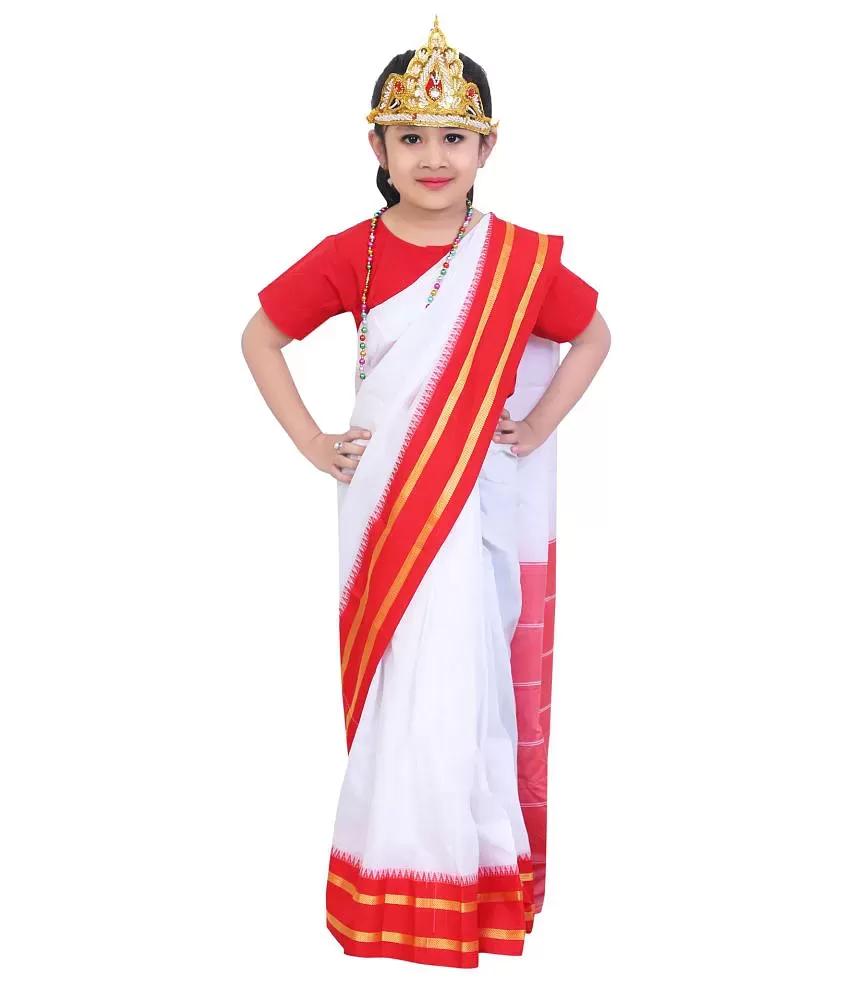AD Bharat mata Dresses | Bharat mata fancy dress for kids,National Hero  Costume for Independence Day/Republic Day/,National Hero /Annual  function/Theme Party/Competition/Stage Shows Dress - Buy AD Bharat mata  Dresses | Bharat mata