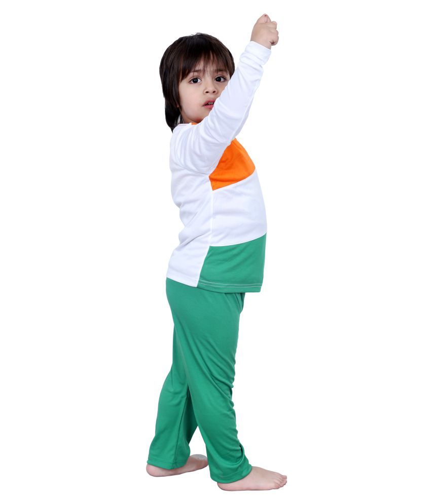 tri colour dress for boy