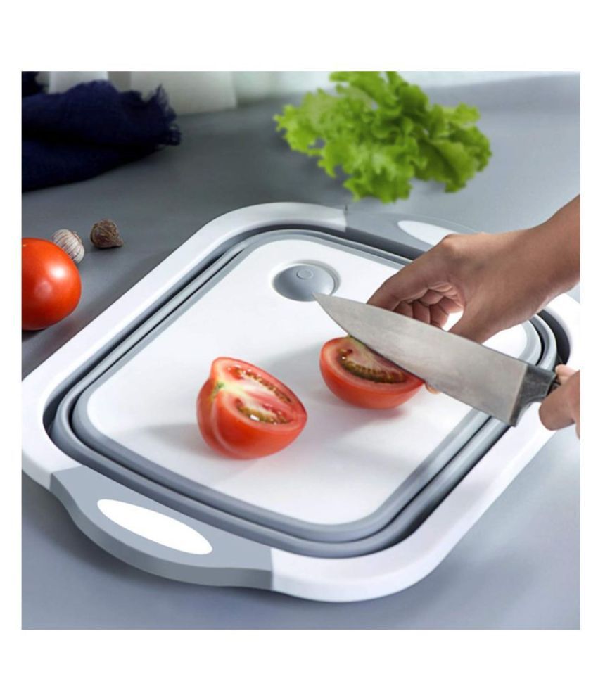 Cutting Chopping Board/Washing Bowl,Fruit Vegetable Basket (Multipurpose)(Random Color) (3 in 1 Chopping Board)