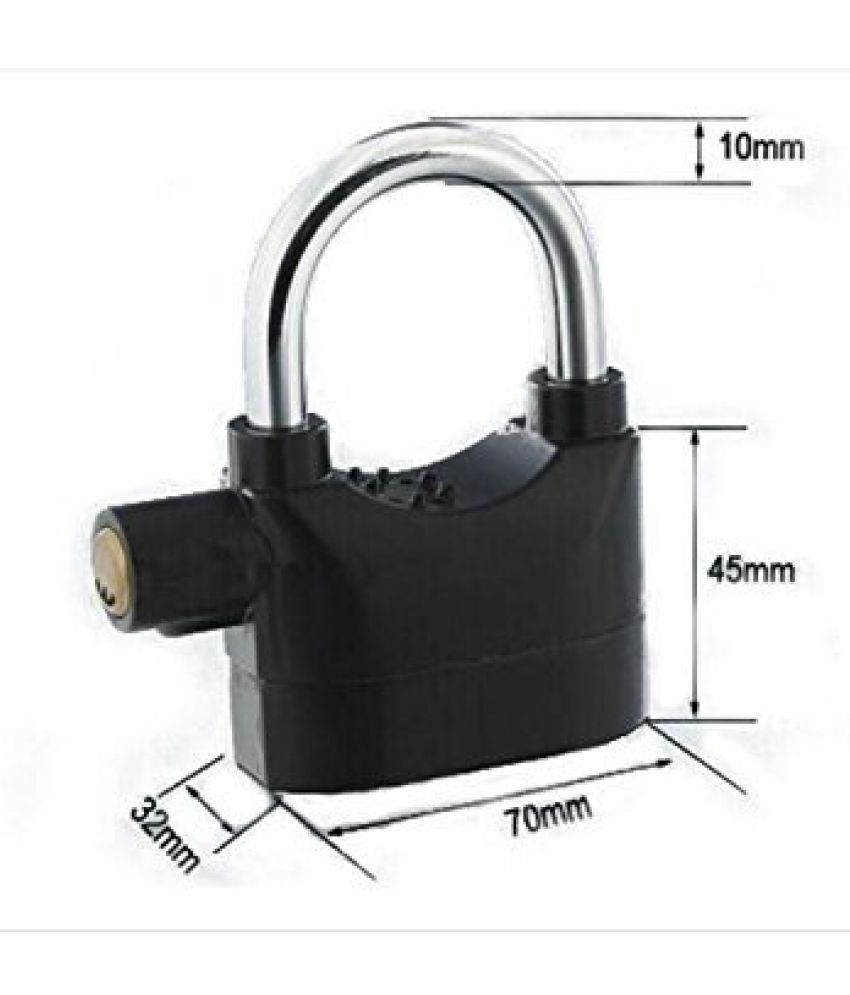SECURE Anti Theft Motion Sensor Alarm Lock (Black) Price in India Buy