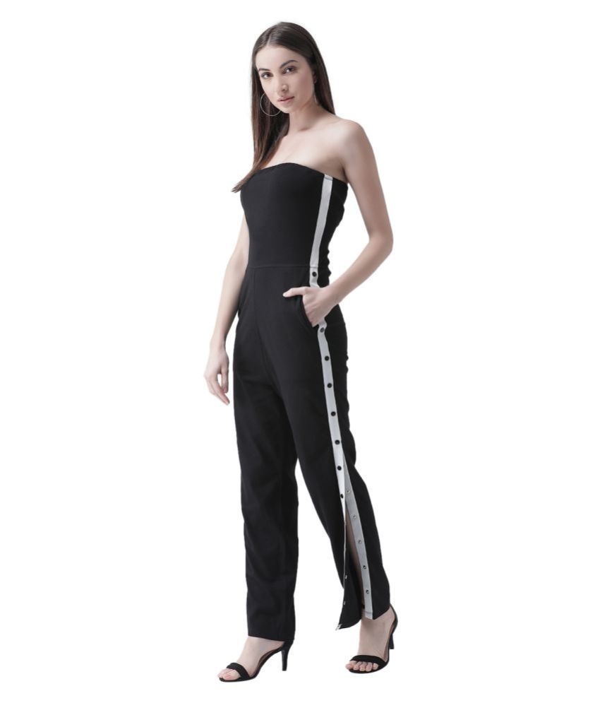 black cotton jumpsuit