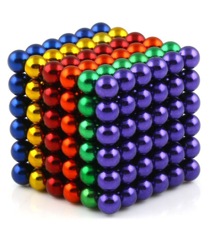 Buy 5MM Magnetic Ball (216 nos.) Set for Kids, Office Stress Relief ...