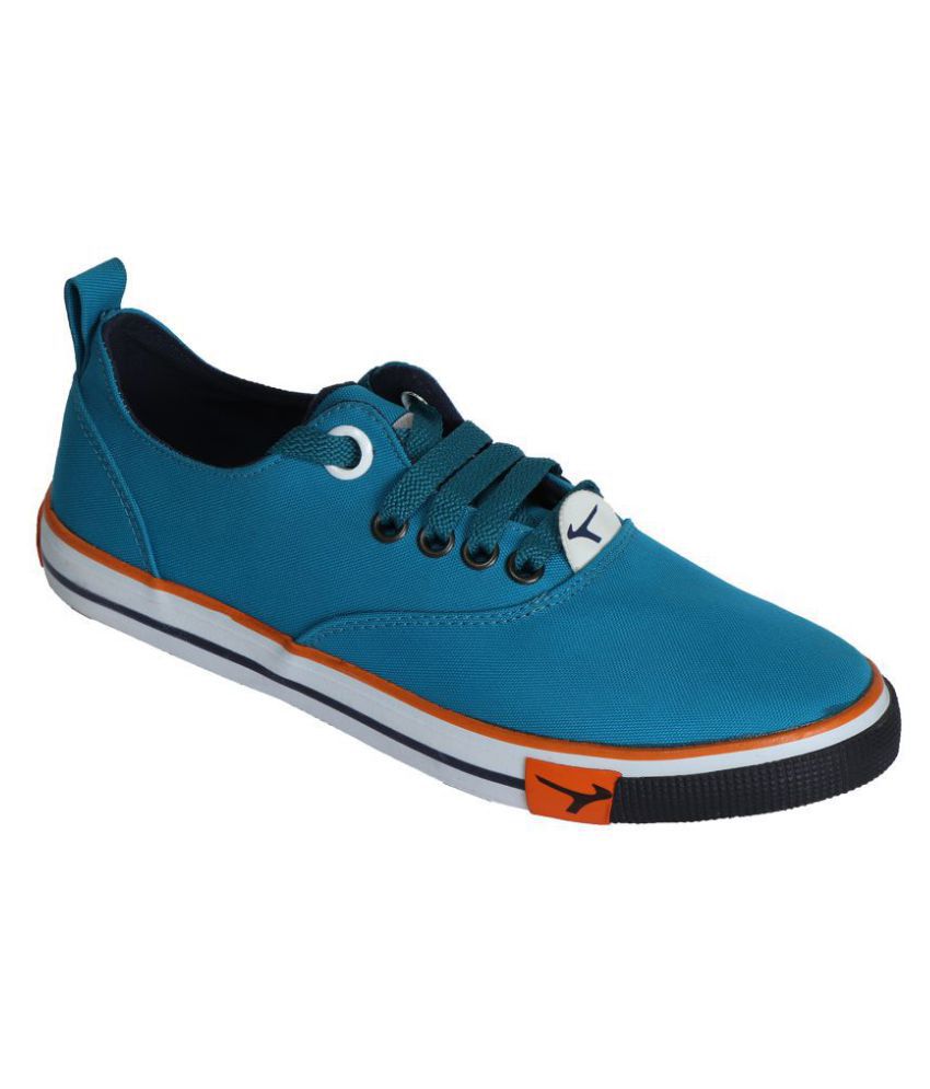 Lakhani Sneakers Turquoise Casual Shoes 