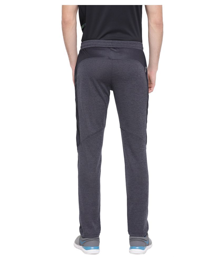 grey polyester track pants