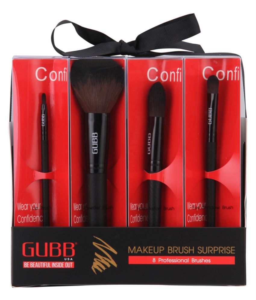     			Gubb Makeup Brush Set Makeup Brush Kit Face Brushes Eye Brushes Synthetic Evenout,Blending,Contouring 150 g 8 Pcs