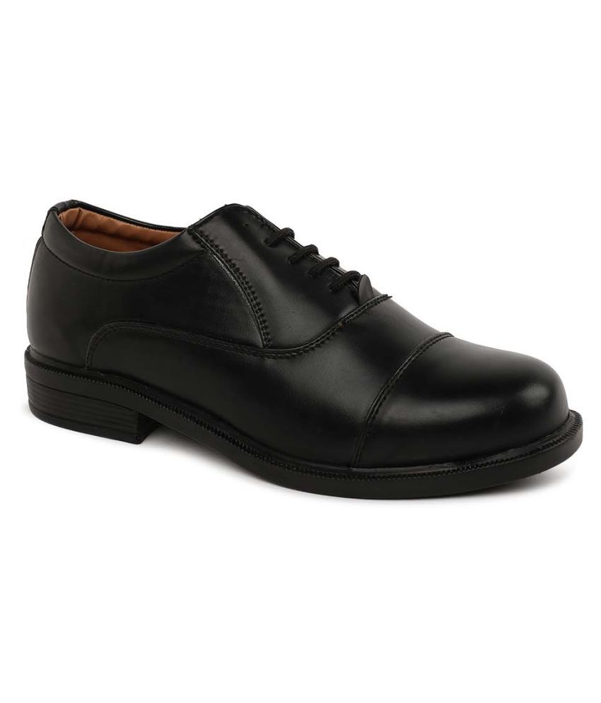 paragon max men's black formal shoes