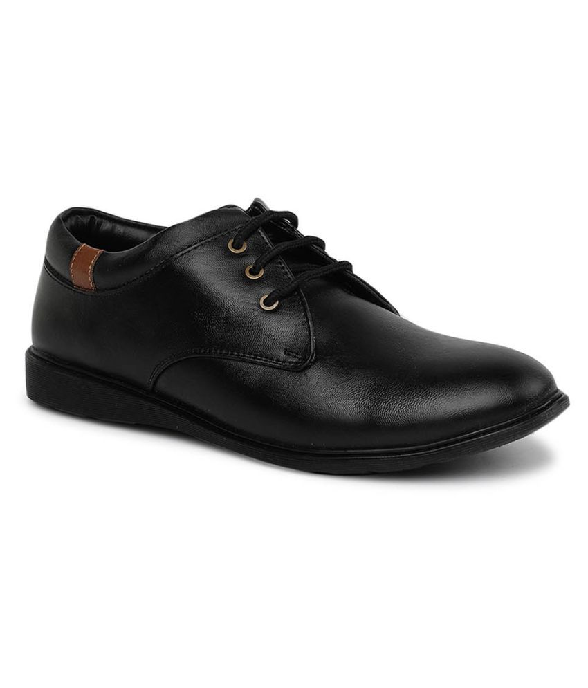 paragon max men's black formal shoes