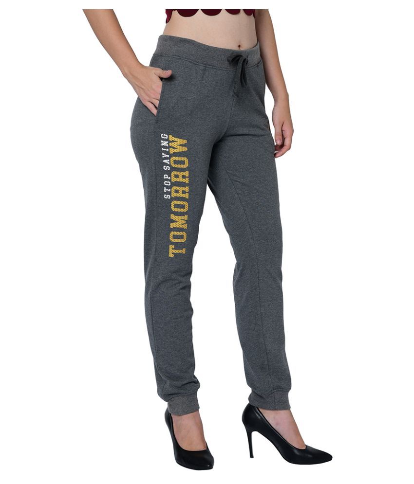 women's grey track pants