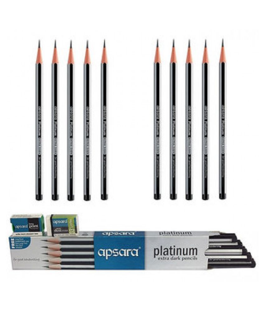 Apsara Platinum Extra Dark Pencils(Pack Of 100 Pencils): Buy Online At ...