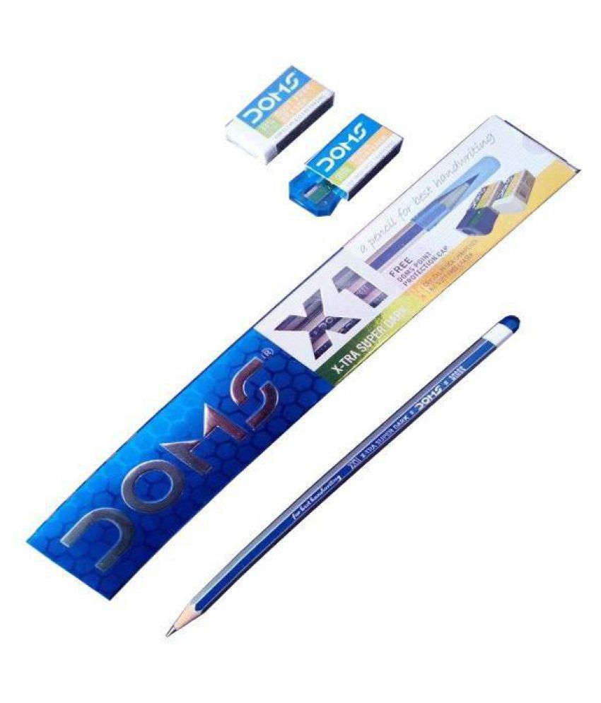 DOMS X1 Extra Dark , Pack of 10 pencils Buy Online at Best Price in