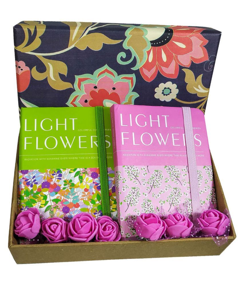 Blooming Box 150 Pages Single Ruling Small Pocket Size Diary Gift Set For Girls Buy Online at