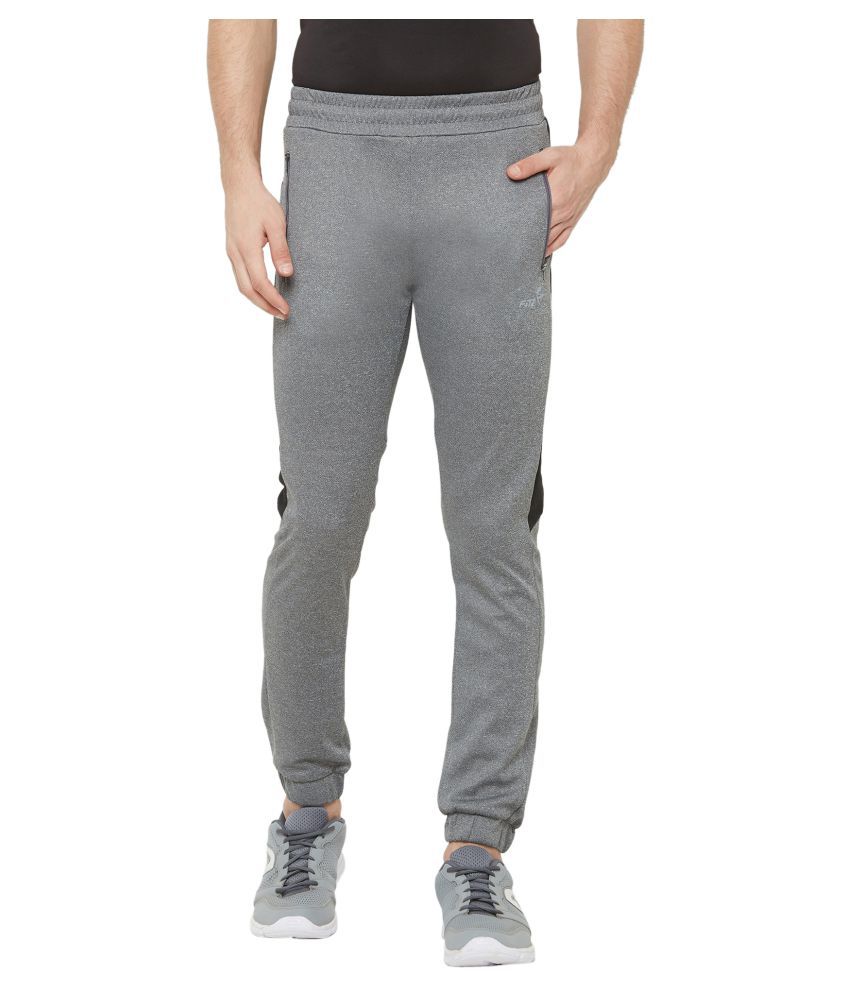 Fitz Polyester Grey Joggers For Mens - Buy Fitz Polyester Grey Joggers ...