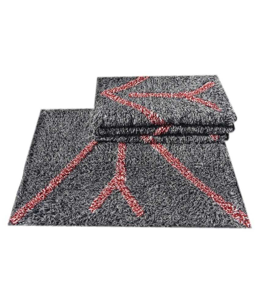     			SHF Gray Set of 4 Regular Door Mat