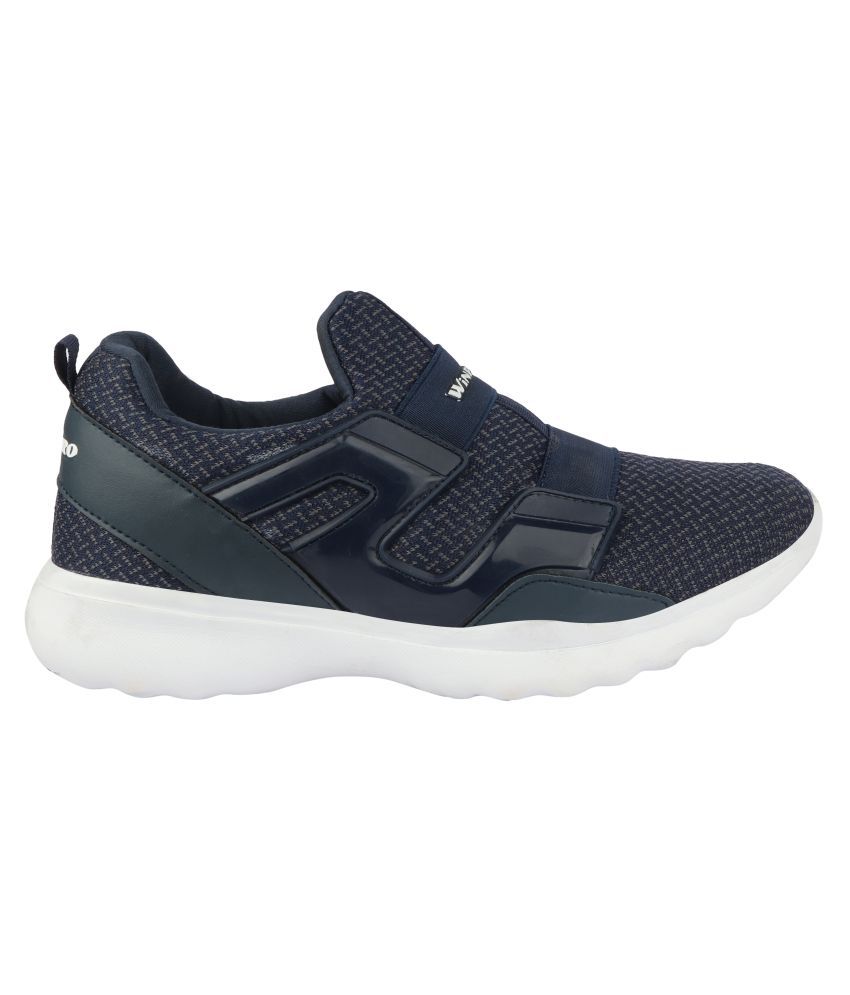 Winpro Mesh Lace up Navy Running Shoes - Buy Winpro Mesh Lace up Navy ...
