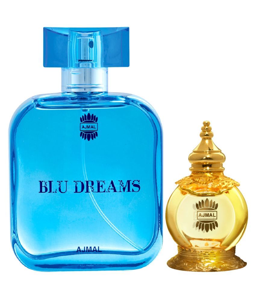 Ajmal Blu Dreams EDP 100ml for Men and Mukhallat AL Wafa Concentrated ...