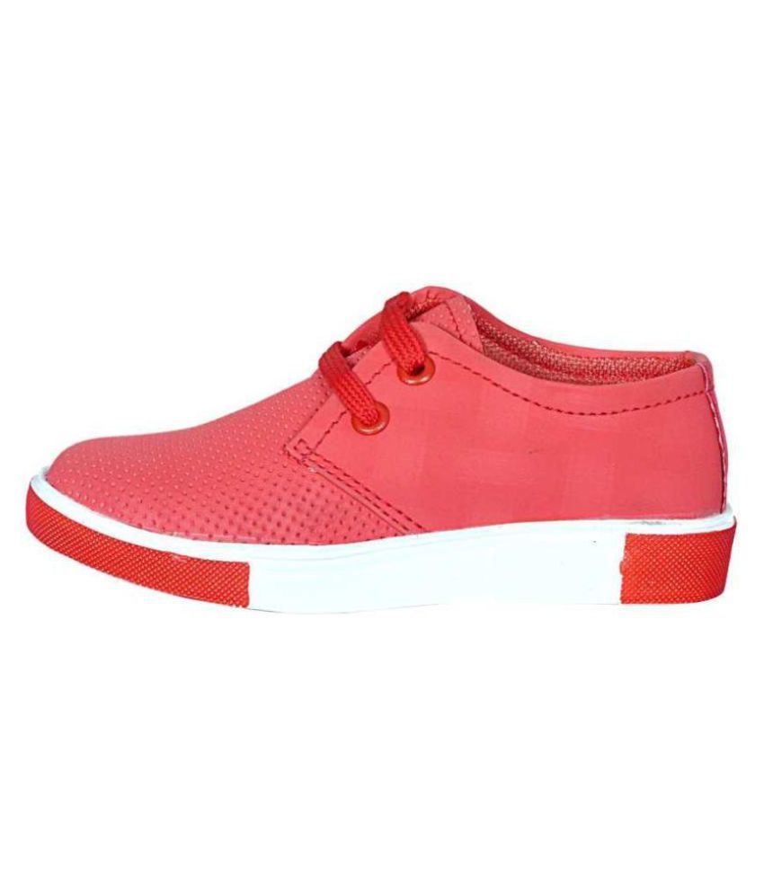 shoes for boys in red colour