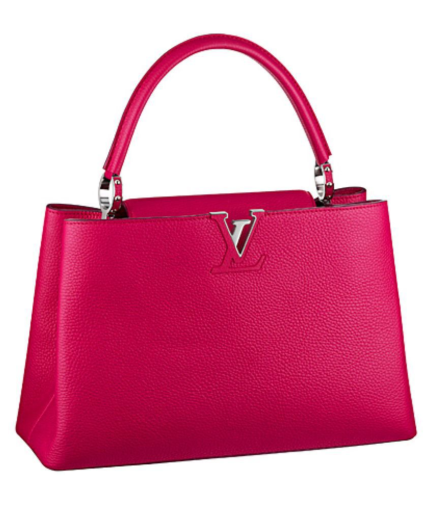 LV Pink Faux Leather Handheld - Buy LV Pink Faux Leather Handheld Online at Best Prices in India ...