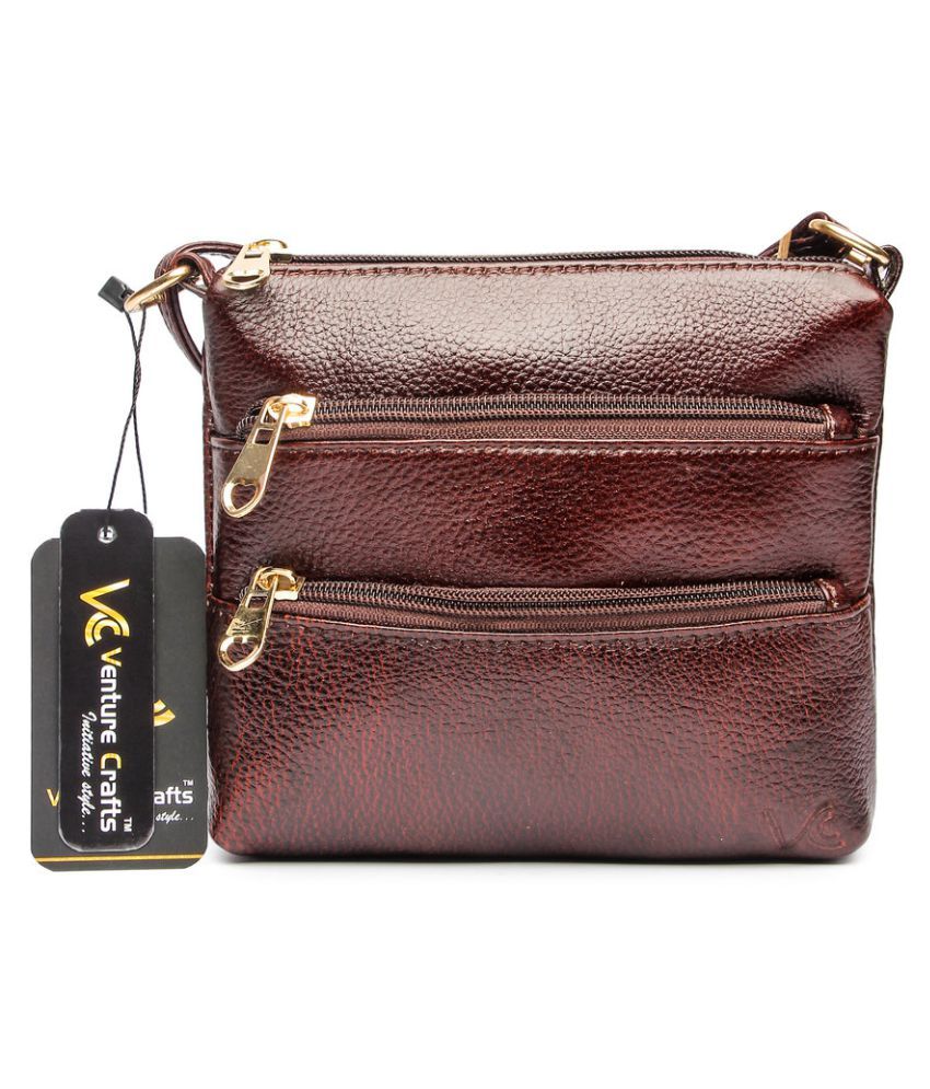 pure leather sling bags online