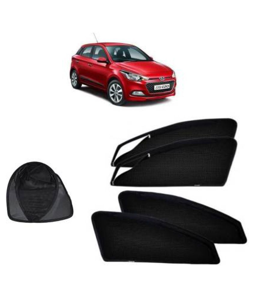 APICAL Side Window Sun Shade for Hyundai Elite I20 (Black