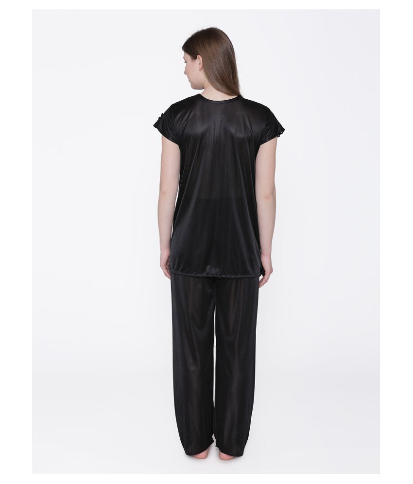 black satin night suit