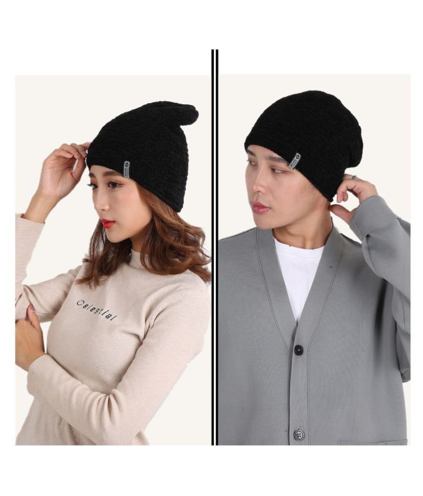     			Edifier Woollen Winter Cap for Men & Women (Pack of 1)
