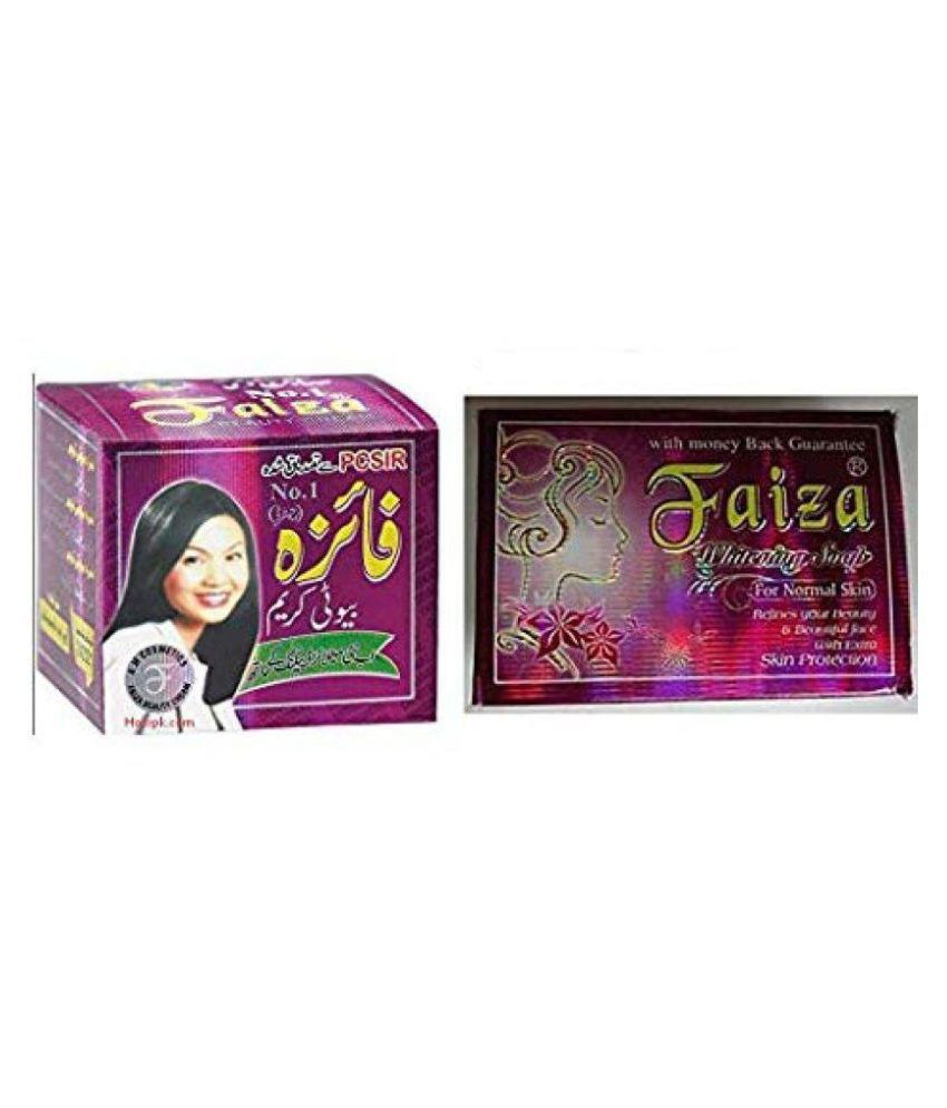     			FAIZA BEAUTY CREAM WITH FAIZA WHITENING SOAP Night Cream 130 gm Pack of 2