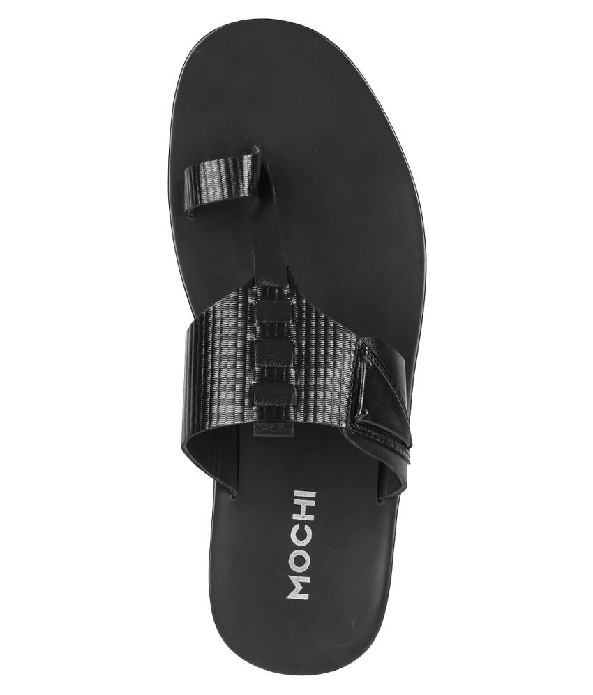 Mochi BLACK Daily Slippers Price in India- Buy Mochi BLACK Daily Slippers Online at Snapdeal
