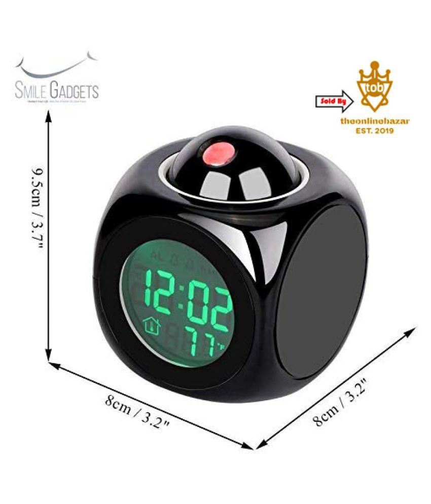 theonlinebazar Digital LCD Projector Alarm Clock - Pack of 1: Buy
