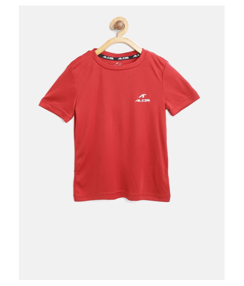 Alcis Boys Red 100% Polyester Tshirt