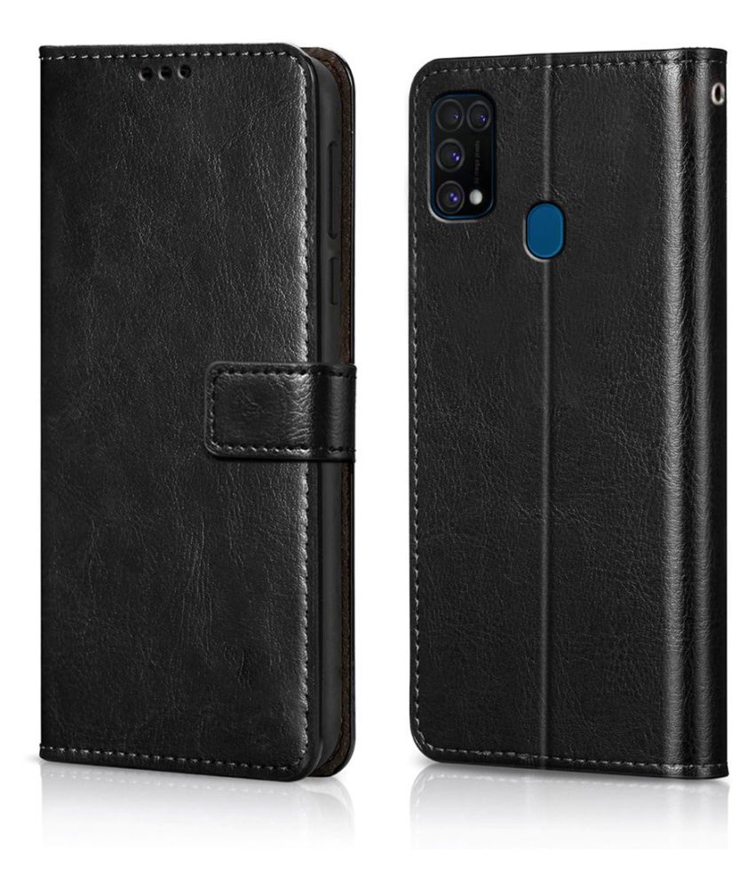 Samsung Galaxy M31 Flip Cover by Wow Imagine - Black