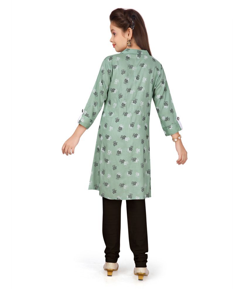 which color leggings with green kurti