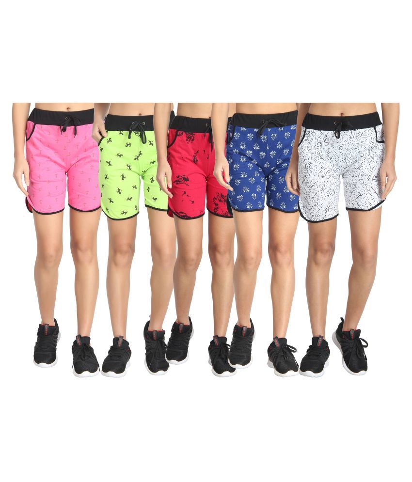     			Diaz Cotton Hot Pants - Multi Color