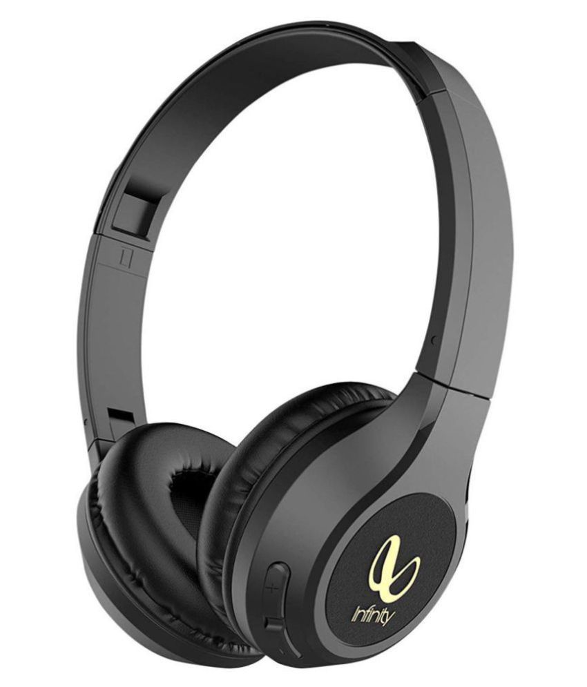 Infinity Glide 500 by Harman (JBL, HK, Infinity), 20 Hrs Playtime with Quick Charge, Wireless On Ear Headphone with Mic, Deep Bass, Dual Equalizer, Bluetooth 5.0 with Voice Assistant Support (Black)